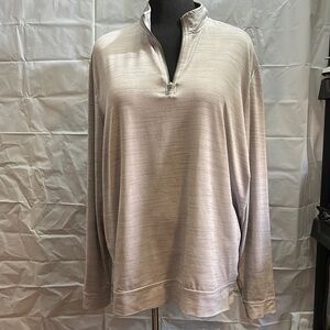 Johnnie-O grey quarter zip Pullover size XL extra large